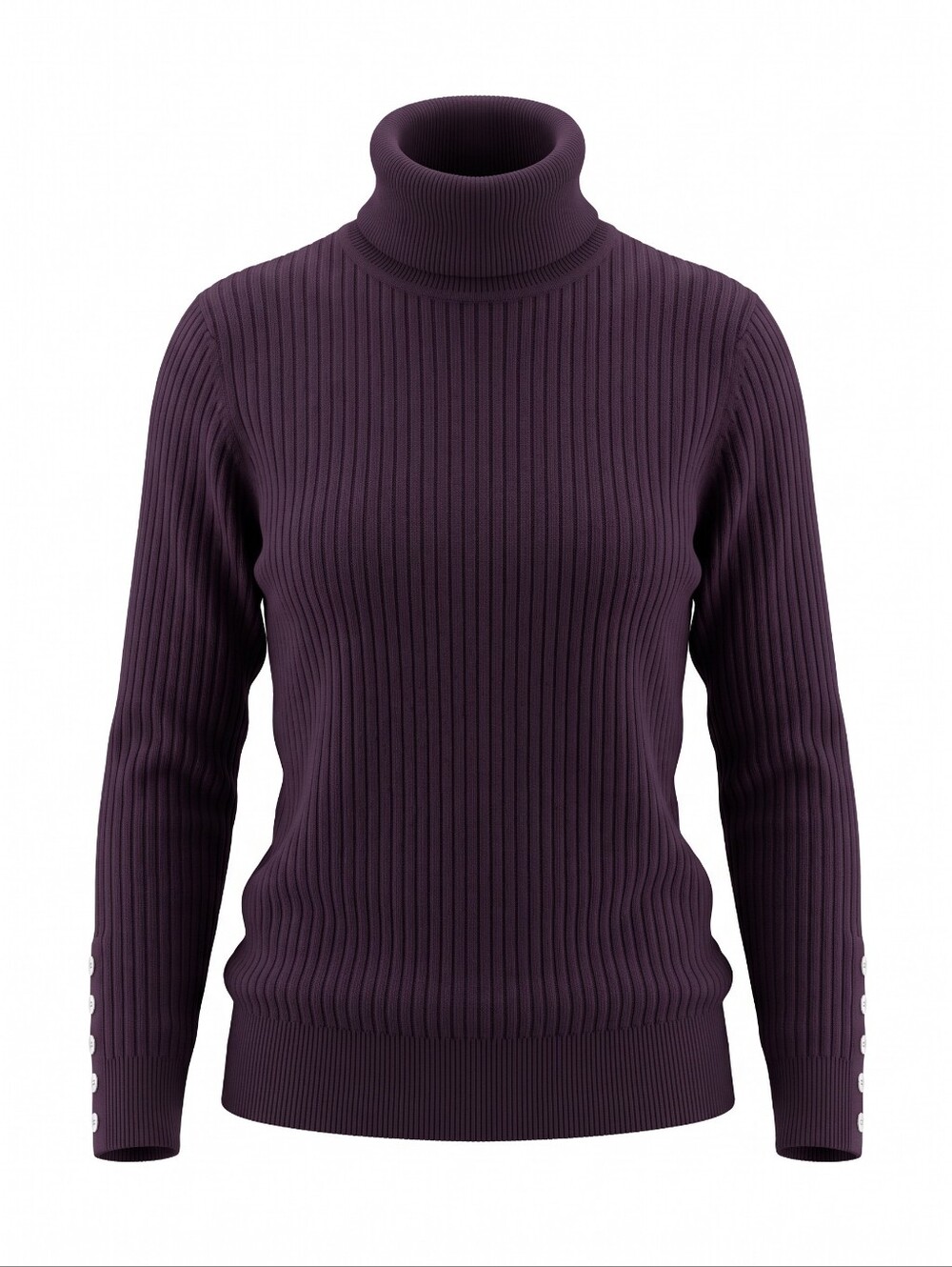 Calvin Klein Ribbed Turtleneck Sweater - Plum Festival Cocktail Buisiness Casual